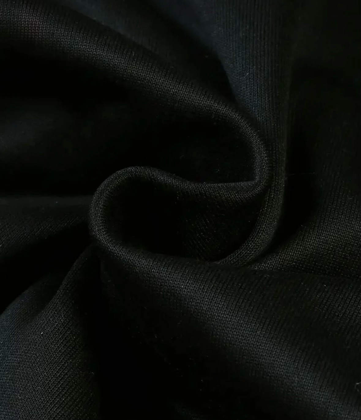 Siyah Baskılı Unisex Hoodie